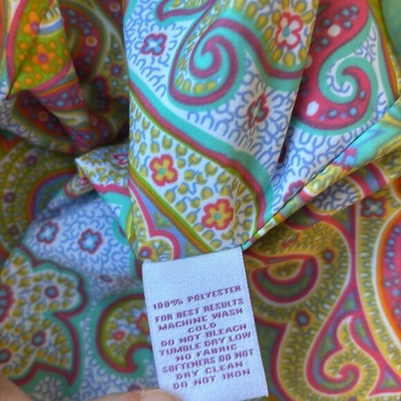 Masters Magnolia Lane Aqua Vest large zipper - Picture 5 of 6